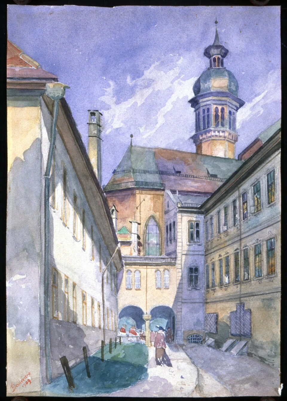 1877-Franz Desilvestro - La chiesa di corte a Innsbruck